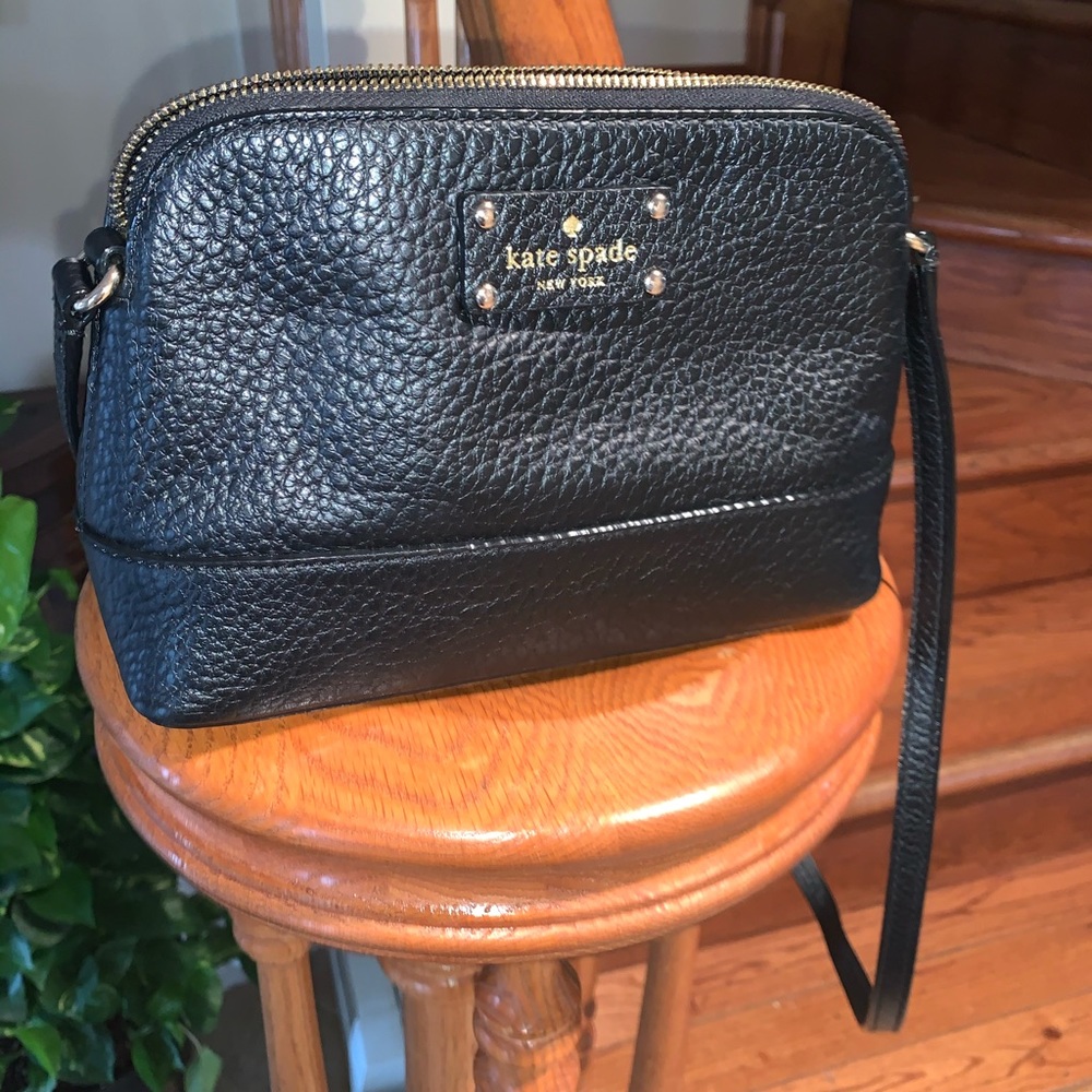 Kate Spade Black Zipper Crossbody Bag